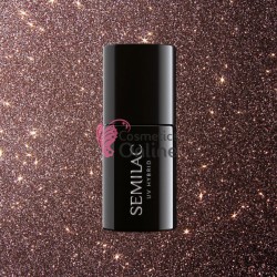 Oja UV Semilac 333 maro cu sclipici Shine Brown 7 ml